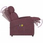 vidaXL Massagesessel Elektrisch Lila Stoff vidaXL Massagesessel Elektrisch Lila Stoff