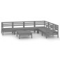 vidaXL 7-tlg. Garten-Lounge-Set Massivholz Kiefer Grau vidaXL 7-tlg. Garten-Lounge-Set Massivholz Kiefer Grau