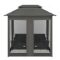 Gartenschaukel mit Bettfunktion und Dach 220×160×240 cm Stahl Gartenschaukel mit Bettfunktion und Dach 220×160×240 cm Stahl