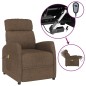 vidaXL Massagesessel Elektrisch Braun Stoff vidaXL Massagesessel Elektrisch Braun Stoff