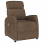 vidaXL Massagesessel Elektrisch Braun Stoff vidaXL Massagesessel Elektrisch Braun Stoff