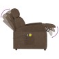 vidaXL Massagesessel Elektrisch Braun Stoff vidaXL Massagesessel Elektrisch Braun Stoff