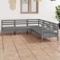 vidaXL 5-tlg. Garten-Lounge-Set Massivholz Kiefer Grau vidaXL 5-tlg. Garten-Lounge-Set Massivholz Kiefer Grau