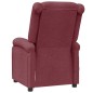 vidaXL Ohrensessel mit Massagefunktion Weinrot Stoff vidaXL Ohrensessel mit Massagefunktion Weinrot Stoff