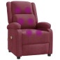 vidaXL Ohrensessel mit Massagefunktion Weinrot Stoff vidaXL Ohrensessel mit Massagefunktion Weinrot Stoff