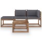 vidaXL 4-tlg. Garten-Lounge-Set aus Paletten mit Kissen Kiefernholz vidaXL 4-tlg. Garten-Lounge-Set aus Paletten mit Kissen Kiefernholz