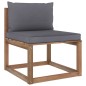 vidaXL 4-tlg. Garten-Lounge-Set aus Paletten mit Kissen Kiefernholz vidaXL 4-tlg. Garten-Lounge-Set aus Paletten mit Kissen Kiefernholz
