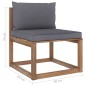 vidaXL 4-tlg. Garten-Lounge-Set aus Paletten mit Kissen Kiefernholz vidaXL 4-tlg. Garten-Lounge-Set aus Paletten mit Kissen Kiefernholz