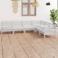 vidaXL 6-tlg. Garten-Lounge-Set Massivholz Kiefer Weiß vidaXL 6-tlg. Garten-Lounge-Set Massivholz Kiefer Weiß