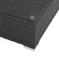 vidaXL 7-tlg. Garten-Lounge-Set mit Auflagen Poly Rattan Schwarz vidaXL 7-tlg. Garten-Lounge-Set mit Auflagen Poly Rattan Schwarz