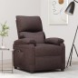 vidaXL Aufstehsessel Dunkelbraun Stoff vidaXL Aufstehsessel Dunkelbraun Stoff