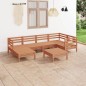 vidaXL 7-tlg. Garten-Lounge-Set Massivholz Kiefer Honigbraun vidaXL 7-tlg. Garten-Lounge-Set Massivholz Kiefer Honigbraun