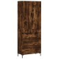 Highboard Räuchereiche 69,5x34x180 cm Holzwerkstoff Highboard Räuchereiche 69,5x34x180 cm Holzwerkstoff