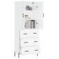 vidaXL Highboard Weiß 69,5x34x180 cm Holzwerkstoff vidaXL Highboard Weiß 69,5x34x180 cm Holzwerkstoff