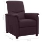 vidaXL Relaxsessel Lila Stoff vidaXL Relaxsessel Lila Stoff