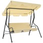 Hollywoodschaukel Cremeweiß 170×110×153 cm Hollywoodschaukel Cremeweiß 170×110×153 cm