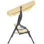 Hollywoodschaukel Cremeweiß 170×110×153 cm Hollywoodschaukel Cremeweiß 170×110×153 cm