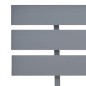 vidaXL Massivholzbett Grau Kiefer 90x200 cm vidaXL Massivholzbett Grau Kiefer 90x200 cm