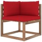 vidaXL Garten-Palettensofa 4-Sitzer mit Kissen Kiefernholz vidaXL Garten-Palettensofa 4-Sitzer mit Kissen Kiefernholz