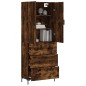 Highboard Räuchereiche 69,5x34x180 cm Holzwerkstoff Highboard Räuchereiche 69,5x34x180 cm Holzwerkstoff