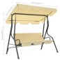 Hollywoodschaukel Cremeweiß 170×110×153 cm Hollywoodschaukel Cremeweiß 170×110×153 cm