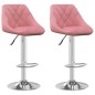 vidaXL Barhocker 2 Stk. Rosa Samt vidaXL Barhocker 2 Stk. Rosa Samt