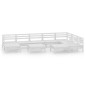 vidaXL 10-tlg. Garten-Lounge-Set Massivholz Kiefer Weiß vidaXL 10-tlg. Garten-Lounge-Set Massivholz Kiefer Weiß