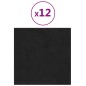 vidaXL Wandpaneele 12 Stk. Schwarz 30x30 cm Samt 1,08 m² vidaXL Wandpaneele 12 Stk. Schwarz 30x30 cm Samt 1,08 m²