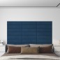 vidaXL Wandpaneele 12 Stk. Blau 60x15 cm Samt 1,08 m² vidaXL Wandpaneele 12 Stk. Blau 60x15 cm Samt 1,08 m²