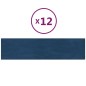 vidaXL Wandpaneele 12 Stk. Blau 60x15 cm Samt 1,08 m² vidaXL Wandpaneele 12 Stk. Blau 60x15 cm Samt 1,08 m²