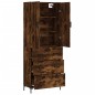 Highboard Räuchereiche 69,5x34x180 cm Holzwerkstoff Highboard Räuchereiche 69,5x34x180 cm Holzwerkstoff