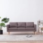 vidaXL 3-Sitzer-Sofa Stoff Taupe vidaXL 3-Sitzer-Sofa Stoff Taupe