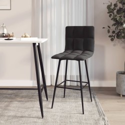 vidaXL Barhocker Schwarz Samt