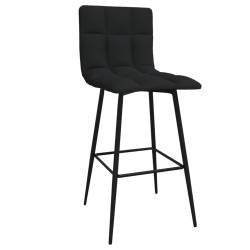 vidaXL Barhocker Schwarz Samt