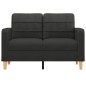 vidaXL 2-Sitzer-Sofa Schwarz 120 cm Stoff vidaXL 2-Sitzer-Sofa Schwarz 120 cm Stoff