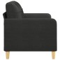 vidaXL 2-Sitzer-Sofa Schwarz 120 cm Stoff vidaXL 2-Sitzer-Sofa Schwarz 120 cm Stoff