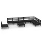 vidaXL 9-tlg. Garten-Lounge-Set Massivholz Kiefer Schwarz vidaXL 9-tlg. Garten-Lounge-Set Massivholz Kiefer Schwarz