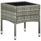 3-tlg. Bistro-Set mit Sitzkissen Poly Rattan Grau 3-tlg. Bistro-Set mit Sitzkissen Poly Rattan Grau