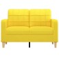 vidaXL 2-Sitzer-Sofa Hellgelb 120 cm Stoff vidaXL 2-Sitzer-Sofa Hellgelb 120 cm Stoff
