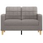 vidaXL 2-Sitzer-Sofa Taupe 120 cm Stoff vidaXL 2-Sitzer-Sofa Taupe 120 cm Stoff