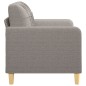 vidaXL 2-Sitzer-Sofa Taupe 120 cm Stoff vidaXL 2-Sitzer-Sofa Taupe 120 cm Stoff