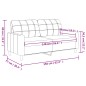 vidaXL 2-Sitzer-Sofa Creme 140 cm Stoff vidaXL 2-Sitzer-Sofa Creme 140 cm Stoff