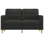 vidaXL 2-Sitzer-Sofa Schwarz 140 cm Stoff vidaXL 2-Sitzer-Sofa Schwarz 140 cm Stoff