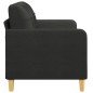 vidaXL 2-Sitzer-Sofa Schwarz 140 cm Stoff vidaXL 2-Sitzer-Sofa Schwarz 140 cm Stoff
