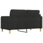 vidaXL 2-Sitzer-Sofa Schwarz 140 cm Stoff vidaXL 2-Sitzer-Sofa Schwarz 140 cm Stoff