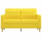 vidaXL 2-Sitzer-Sofa Hellgelb 140 cm Stoff vidaXL 2-Sitzer-Sofa Hellgelb 140 cm Stoff