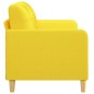 vidaXL 2-Sitzer-Sofa Hellgelb 140 cm Stoff vidaXL 2-Sitzer-Sofa Hellgelb 140 cm Stoff