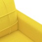 vidaXL 2-Sitzer-Sofa Hellgelb 140 cm Stoff vidaXL 2-Sitzer-Sofa Hellgelb 140 cm Stoff
