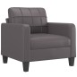 vidaXL Sessel Grau 60 cm Kunstleder vidaXL Sessel Grau 60 cm Kunstleder
