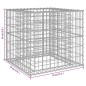 vidaXL Gabionenkorb Silbern 70x70x65 cm Verzinktes Eisen vidaXL Gabionenkorb Silbern 70x70x65 cm Verzinktes Eisen